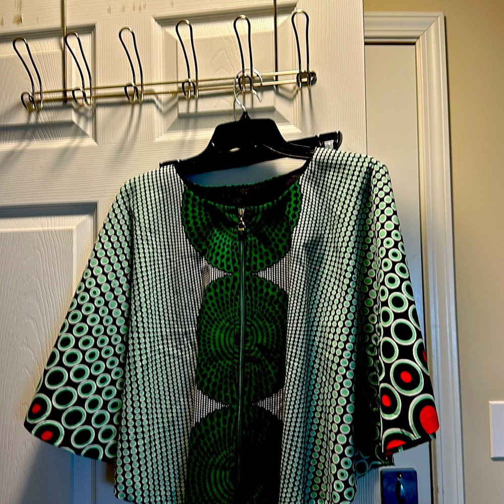 Authentic African top multi-color